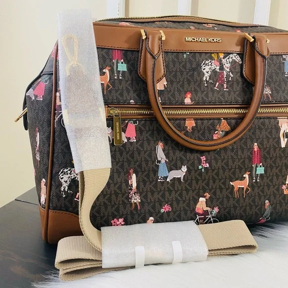 Michael Kors Jet Set Girls Travel Large Weekender Duffel Bag - Picture 3 of 15